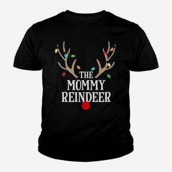 Mommy Reindeer Matching Family Christmas Pajamas Group Photo Sweatshirt Youth T-shirt | Crazezy