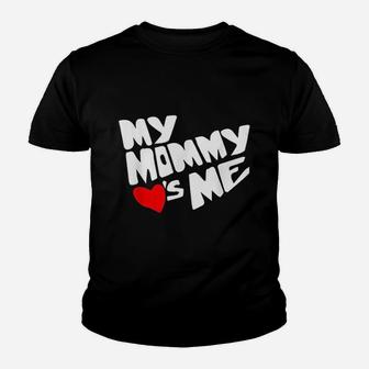Mommy Valentines Day Loves Me Youth T-shirt | Crazezy UK
