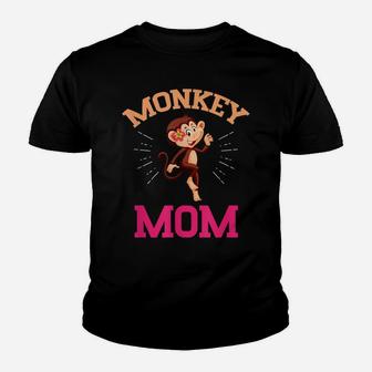 Monkey Mom Mothers Day Best Mama Ever Animal Ape Lover Youth T-shirt | Crazezy