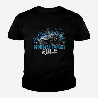 Monster Trucks Rule Youth T-shirt | Crazezy