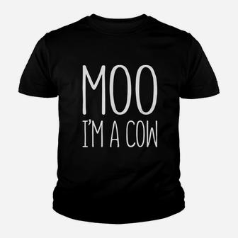 Moo I Am A Cow Youth T-shirt | Crazezy CA