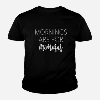 Mornings Are For Mimosas Youth T-shirt | Crazezy