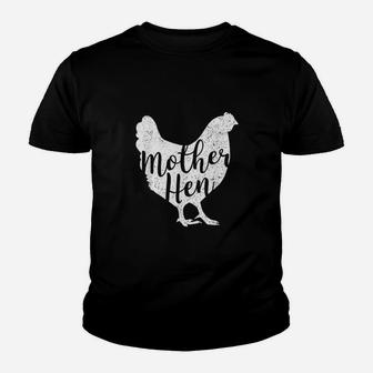 Mother Hen Happy Mothers Day Cute Chicken Youth T-shirt | Crazezy