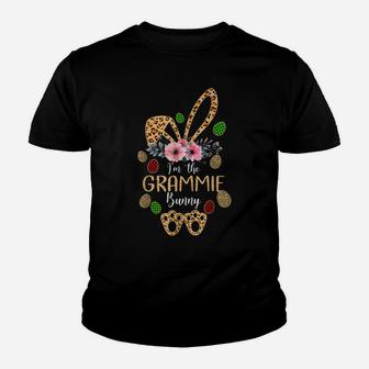 Mother's Day Easter Gifts Flower Grammie Leopard Bunny Youth T-shirt | Crazezy CA