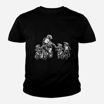 Motocross Dad And Son Youth T-shirt | Crazezy UK