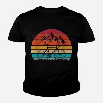 Mountain Biking Vintage Retro Youth T-shirt | Crazezy