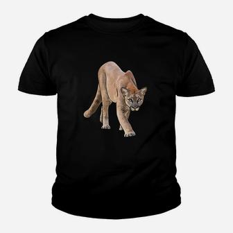 Mountain Lion Inspired Hunting Youth T-shirt | Crazezy UK