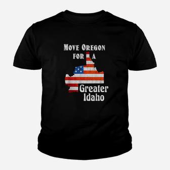 Move Oregon For A Greater Idaho Youth T-shirt | Crazezy UK