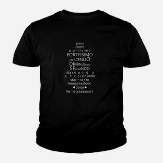 Music Dynamics Theory Musicians Funny Piano Forte Youth T-shirt | Crazezy DE