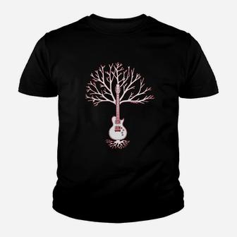 Music Lovers Guitar Tree Youth T-shirt | Crazezy