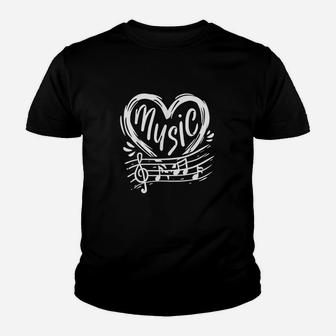 Music Piano Flute Clarinet Musician Musical Notes Cute Gift Youth T-shirt | Crazezy UK
