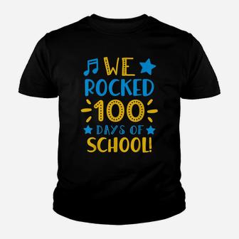 Music Teacher - Happy 100Th Day Of School We Rocked 100 Days Youth T-shirt | Crazezy DE