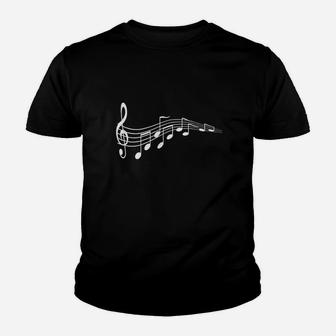 Musical Notes Music Dad Youth T-shirt | Crazezy