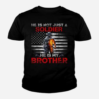 My Brother Is A Soldier Proud Army Sister Veterans Day Gift Youth T-shirt | Crazezy