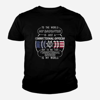 My Daughter Correctional Officer Youth T-shirt | Crazezy