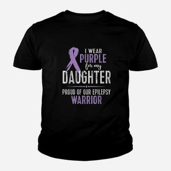 My Daughter Epilepsy Youth T-shirt | Crazezy DE