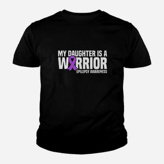 My Daughter Is A Warrior Purple Ribbon Youth T-shirt | Crazezy AU