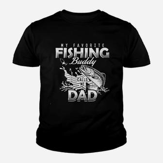 My Favorite Fishing Buddy Call Me Dad Youth T-shirt | Crazezy DE