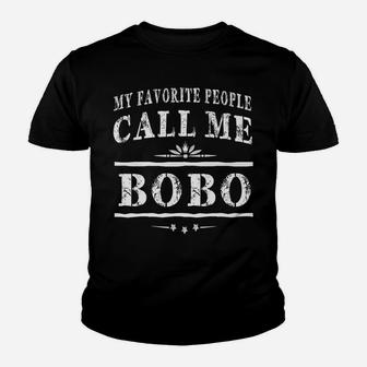 My Favorite People Call Me Bobo Top Grandpa Fathers Day Men Youth T-shirt | Crazezy DE