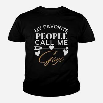 My Favorite People Call Me Gigi Grandmother Gift Youth T-shirt | Crazezy