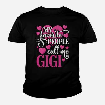 My Favorite People Call Me Gigi Youth T-shirt | Crazezy