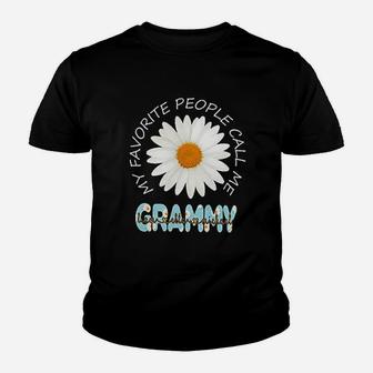 My Favorite People Call Me Grammy Youth T-shirt | Crazezy