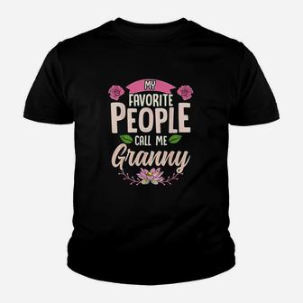 My Favorite People Call Me Granny Mothers Day Gifts Youth T-shirt | Crazezy