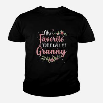 My Favorite People Call Me Granny Youth T-shirt | Crazezy