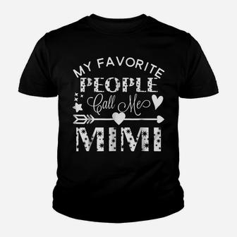 My Favorite People Call Me Mimi Grandmother Gift Youth T-shirt | Crazezy AU