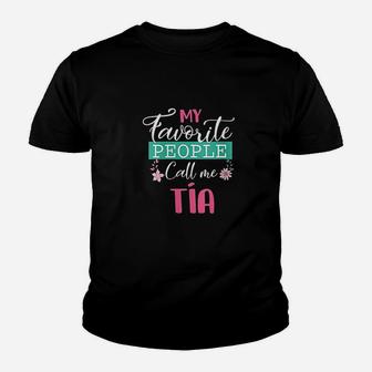 My Favorite People Call Me Tia Spanish Aunt Mother Day Gifts Youth T-shirt | Crazezy CA