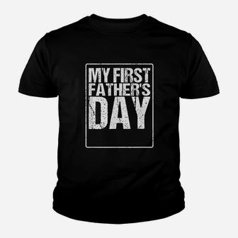 My First Fathers Day Youth T-shirt | Crazezy