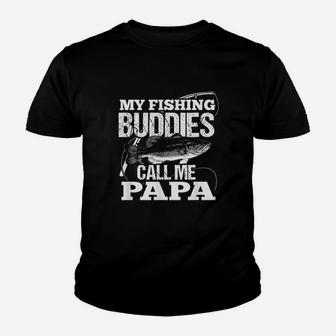 My Fishing Buddies Call Me Papa Youth T-shirt | Crazezy AU