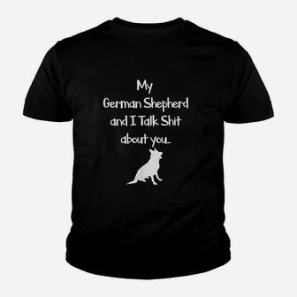 My German Shepherd And I Dog Lover Youth T-shirt | Crazezy