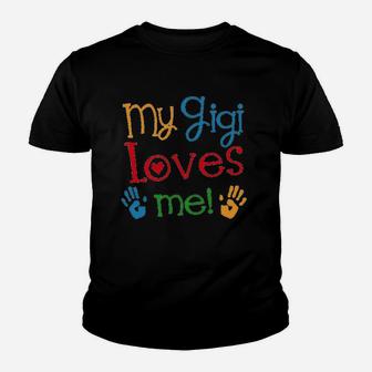 My Gigi Loves Me Gift Youth T-shirt | Crazezy