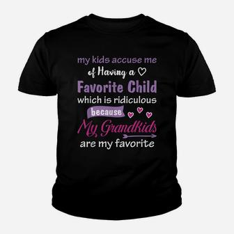 My Grandkids Are My Favorite Funny Tees For Grandma Mother's Youth T-shirt | Crazezy