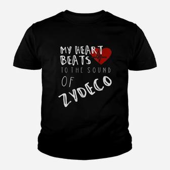 My Heart Beats To The Sound Of Zydeco Youth T-shirt | Crazezy CA