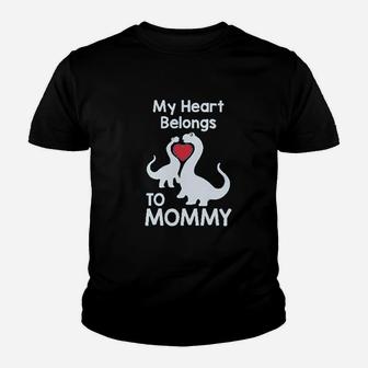 My Heart Belongs To Mommy Youth T-shirt | Crazezy DE