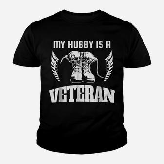 My Hubby Is A Veteran Tshirt Youth T-shirt | Crazezy