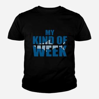 My Kind Of Week Shark Youth T-shirt | Crazezy AU