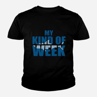My Kind Of Week Shark Youth T-shirt | Crazezy UK