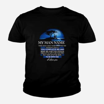 My Man I Love You Youth T-shirt - Monsterry