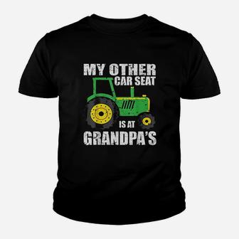 My Other Car Seat Is At Grandpa Youth T-shirt | Crazezy