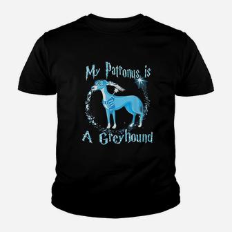 My Patronus Is A Greyhound Dog Lovers Youth T-shirt | Crazezy CA