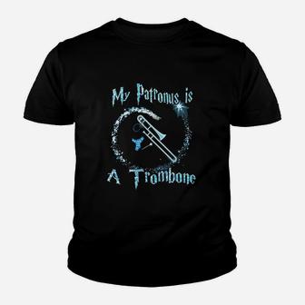 My Patronus Is A Trombone Magic Gifts Youth T-shirt | Crazezy CA