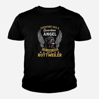 My Rottweiler Is A Guardian Gift Who Loves Pets Youth T-shirt | Crazezy DE