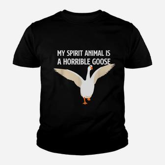 My Spirit Animal Is A Horrible Goose Honk Honk Youth T-shirt | Crazezy CA