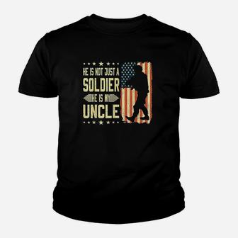 My Uncle Is A Soldier Hero Proud Army Nephew Niece Military Youth T-shirt | Crazezy AU
