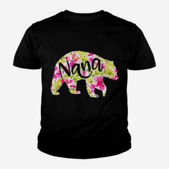 Nana Bear Gift For Women Grandma Christmas Mother's Day Youth T-shirt | Crazezy CA