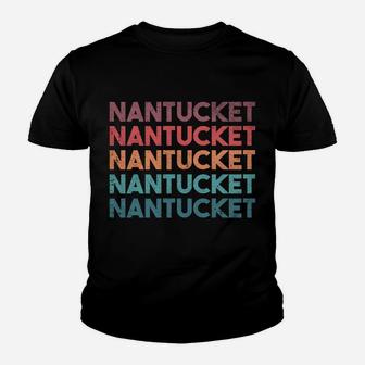 Nantucket Vintage Style Retro Color Youth T-shirt | Crazezy