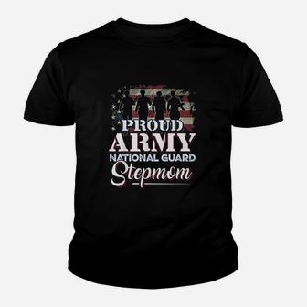 National Guard Stepmom Proud Army National Guard Youth T-shirt | Crazezy